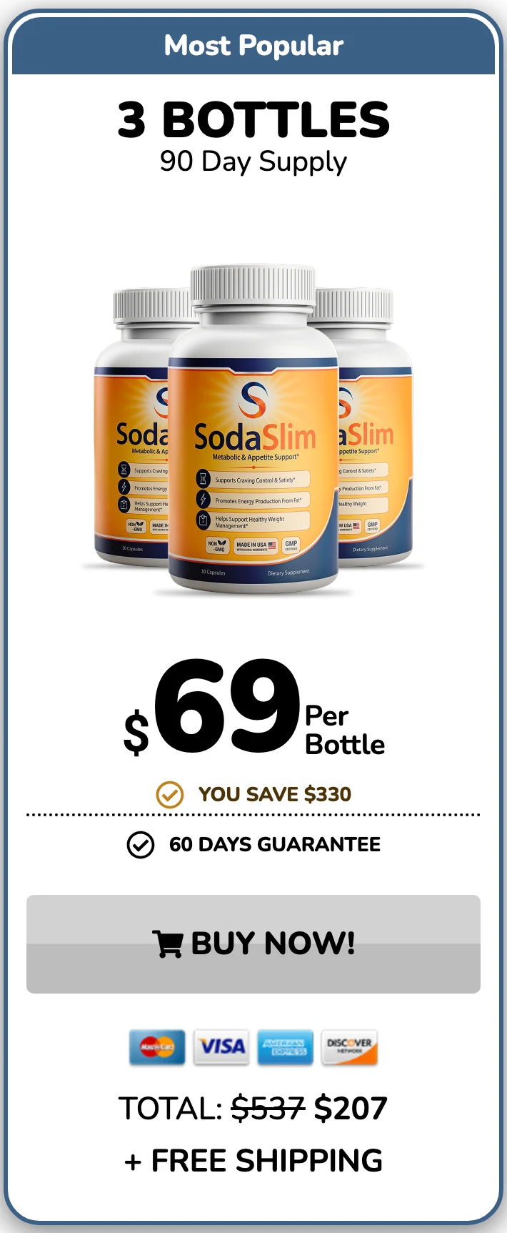 Soda Slim 3 bottles